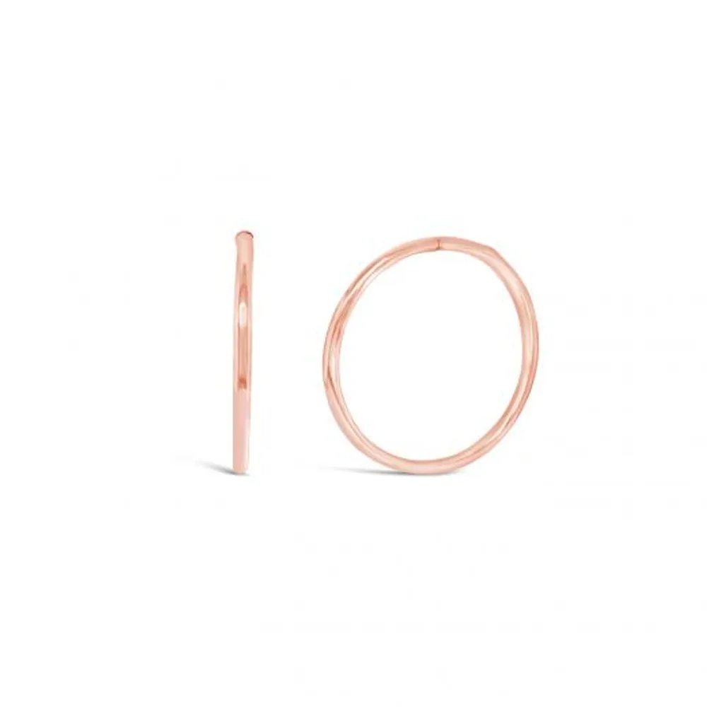 10K Rose Gold 16mm Sleepers