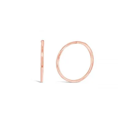 10K Rose Gold 16mm Sleepers