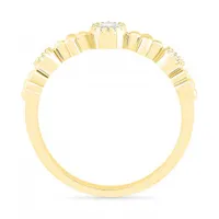 10K Yellow Gold 0.12CTW Diamond Ring