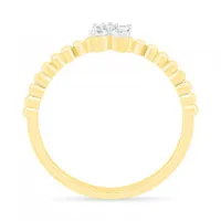 10K Yellow Gold 0.10CTW Diamond Ring