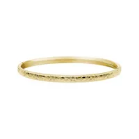 14K Yellow Gold Filled 5mm Floral Bangle