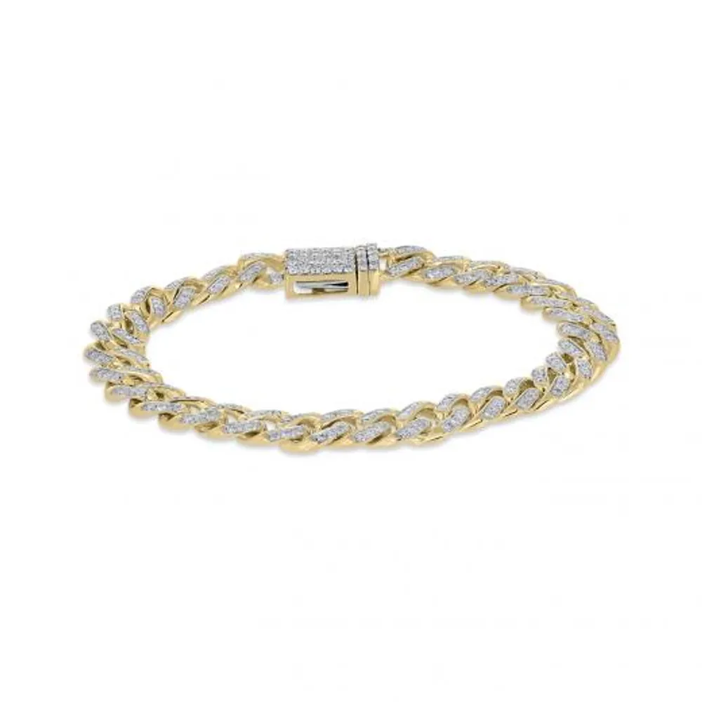 10K Yellow Gold 3.35CTW Diamond Bracelet