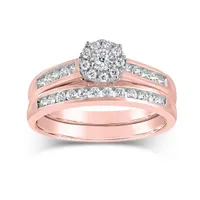 10K Rose Gold 0.50CTW Bridal Set