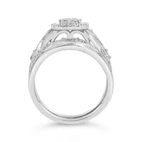 10K White Gold 0.50CTW Bridal Set