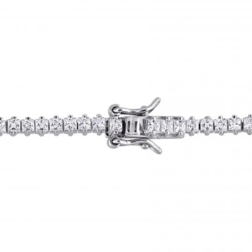 Julianna B Sterling Silver Cubic Zirconia Tennis Bracelet