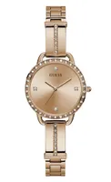 Guess Women's Rose Gold Tone Bellin Watch