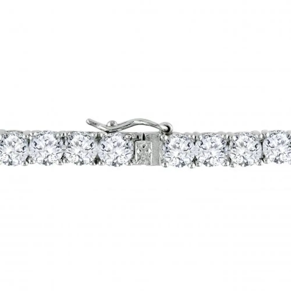 Julianna B Sterling Silver Cubic Zirconia Tennis Bracelet