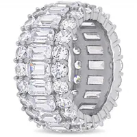 Julianna B Sterling Silver Cubic Zirconia Multi-Row Full Eternity Ring