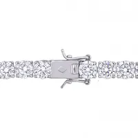 Julianna B Sterling Silver White Cubic Zirconia Tennis Bracelet