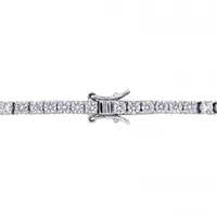 Julianna B Sterling Silver Cubic Zirconia Tennis Bracelet