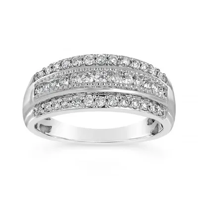 10K White Gold 0.50CTW Diamond Band