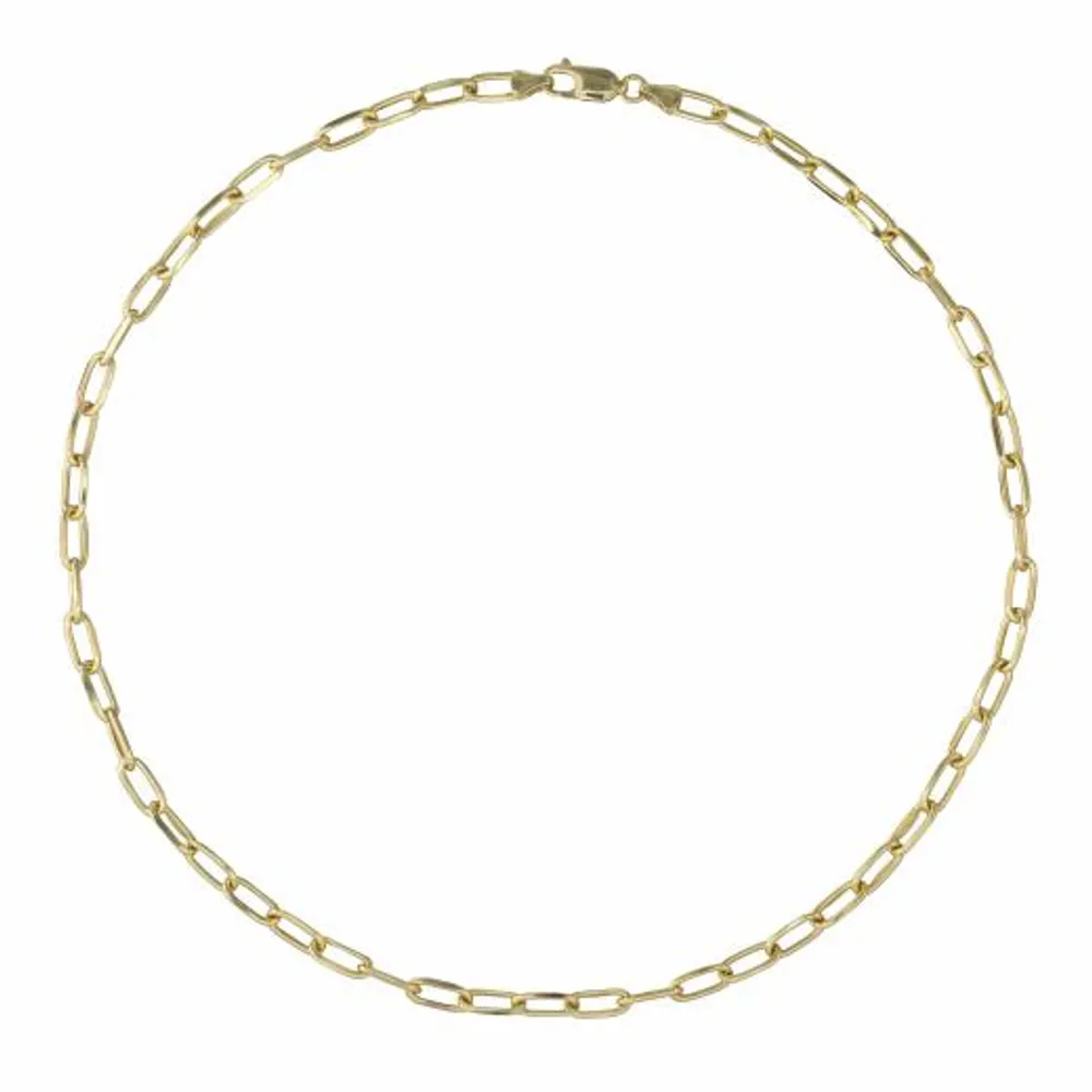 10K Yellow Gold 22" 4.95mm Paperclip Chain