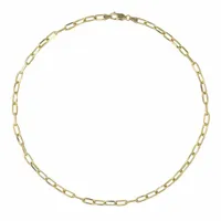 10K Yellow Gold 22" 4.95mm Paperclip Chain