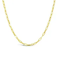 10K Yellow Gold 22" 4.95mm Paperclip Chain