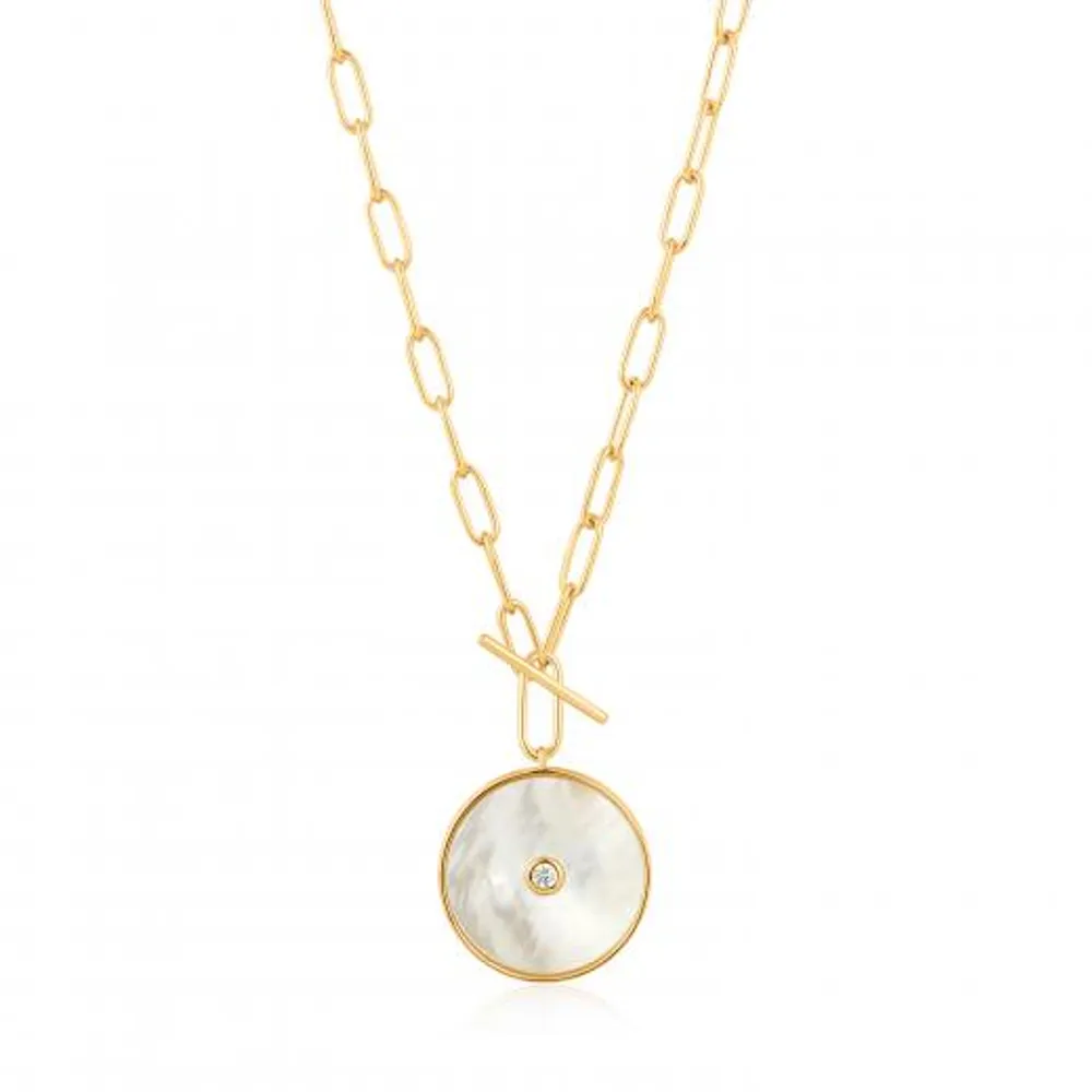 Ania Haie Mother Of Pearl T-Bar Necklace