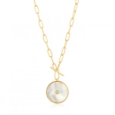 Ania Haie Mother Of Pearl T-Bar Necklace