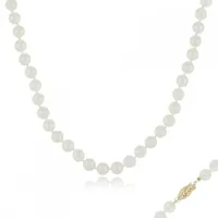 14K Yellow Gold 7mm Japanese Akoya Pearl Necklace