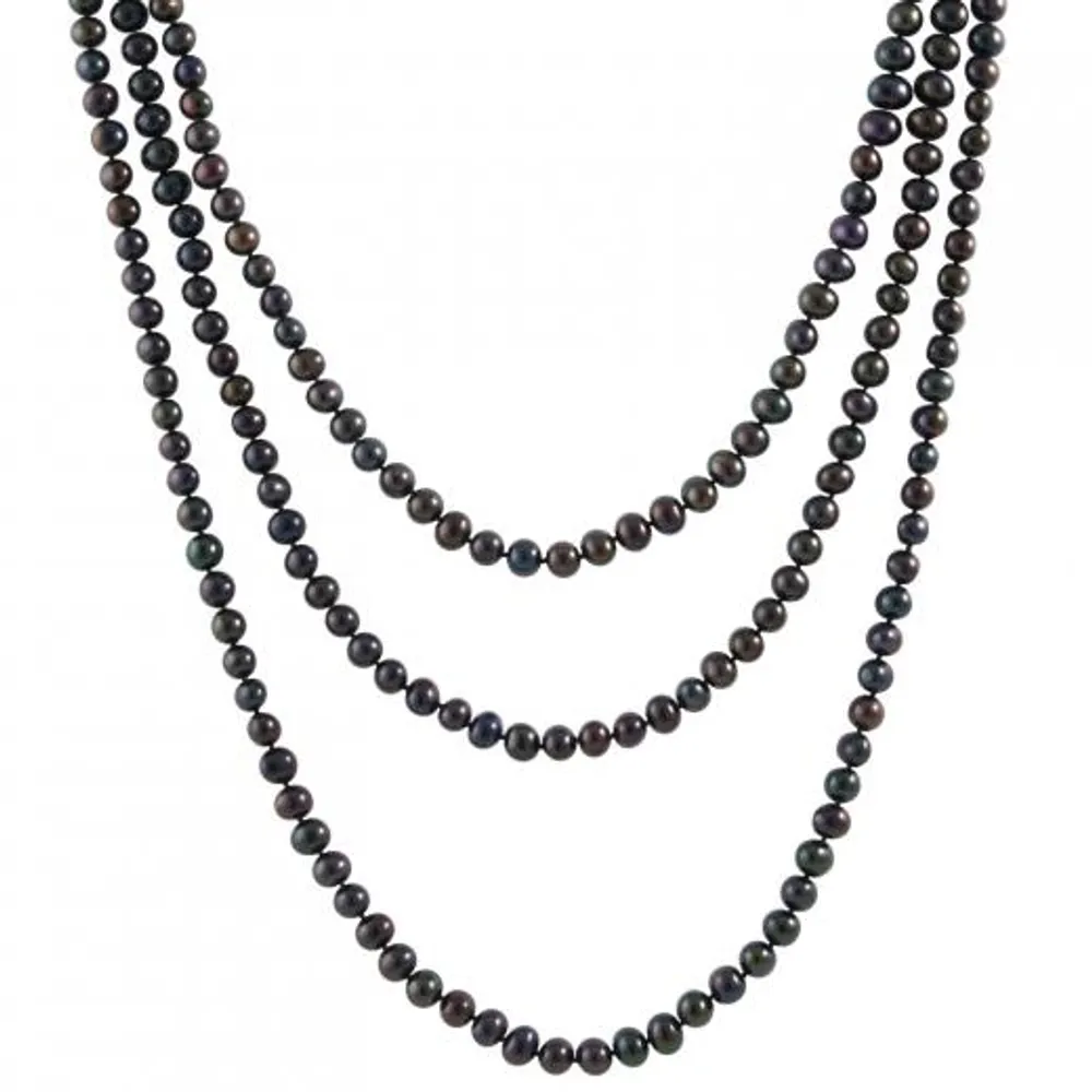 7-8mm Endless 80" Freshwater Pearl Necklace