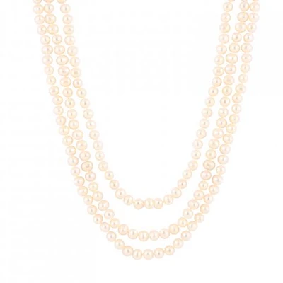 7-8mm Endless 80" Freshwater Pearl Necklace