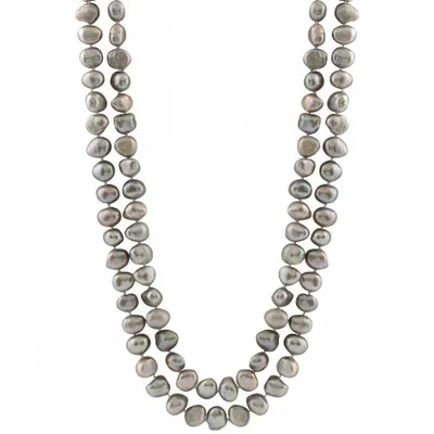 Endless 64" Baroque 8-9mm Pearl Necklace