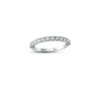 14K White Gold Size 6 0.25CTW Diamond Band