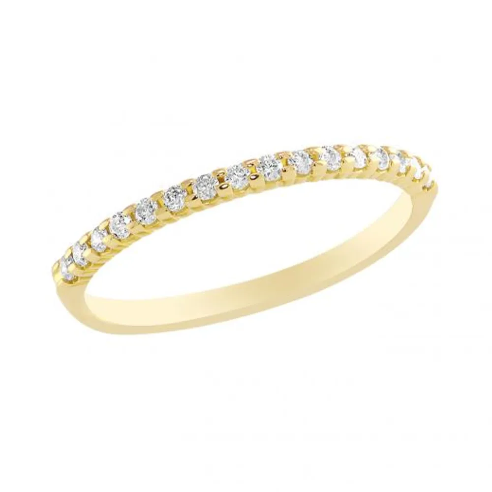 14K Yellow Gold Size 5 0.15CTW Diamond Band