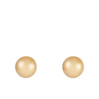 14K Yellow Gold 9mm Golden South Sea Stud Earrings