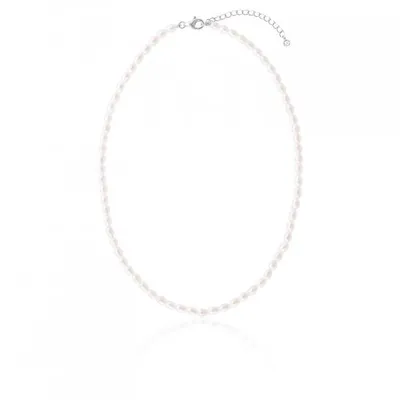 Sterling Silver 4-5mm Freshwater Pearl Necklace
