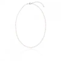 Sterling Silver 4-5mm Freshwater Pearl Necklace