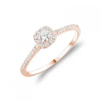 Les Bijoux 10K Rose Gold 0.21CTW Diamond Promise Ring