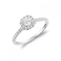 Les Bijoux 10K White Gold 0.49CTW Diamond Engagement Ring