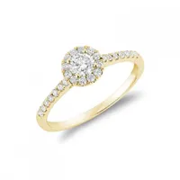 Les Bijoux 10K Yellow Gold 0.49CTW Diamond Engagement Ring