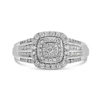 10K White Gold 0.50CTW Diamond Fashion Ring