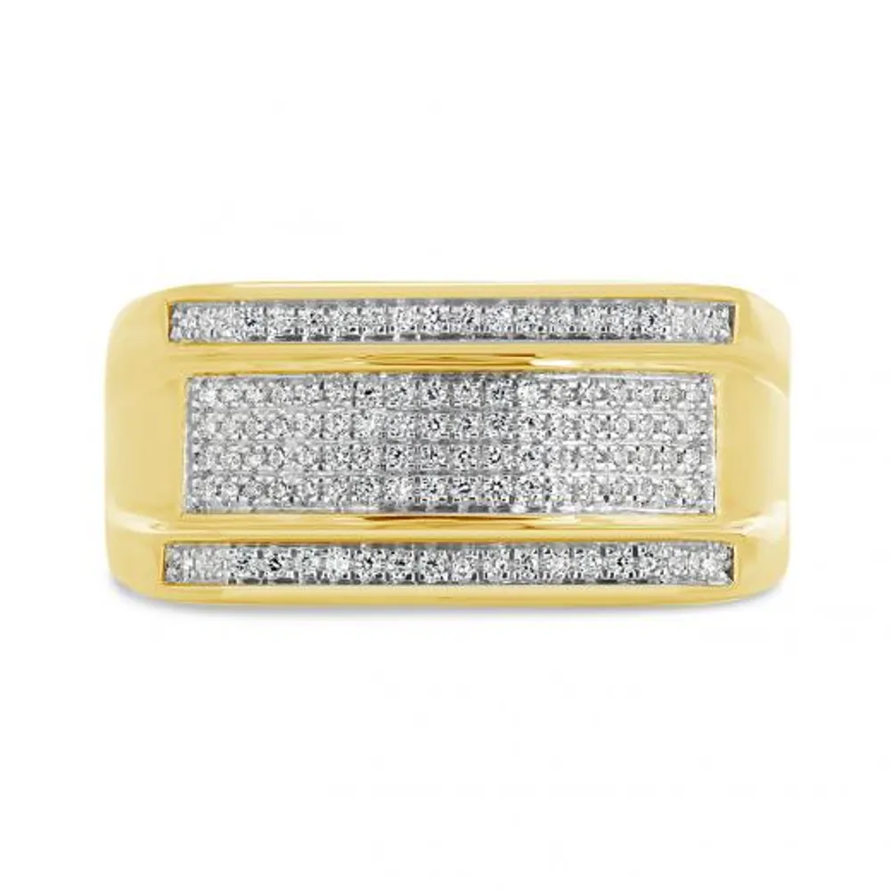 10K Yellow Gold 0.20CTW Diamond Ring