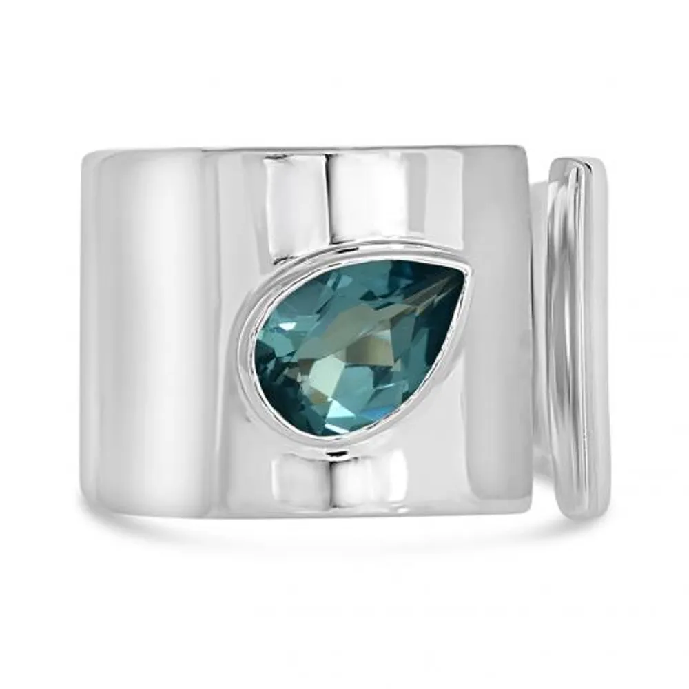 Sterling Silver Blue Topaz Ring