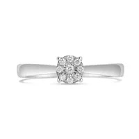 10K White Gold 0.09CTW Diamond Promise Ring