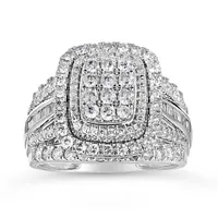 10K White Gold 1.50CTW Diamond Fashion Ring