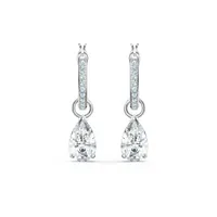 Swarovski Attract Mini Hoop Pear Earrings