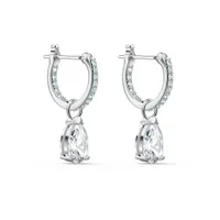 Swarovski Attract Mini Hoop Pear Earrings