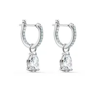 Swarovski Attract Mini Hoop Pear Earrings