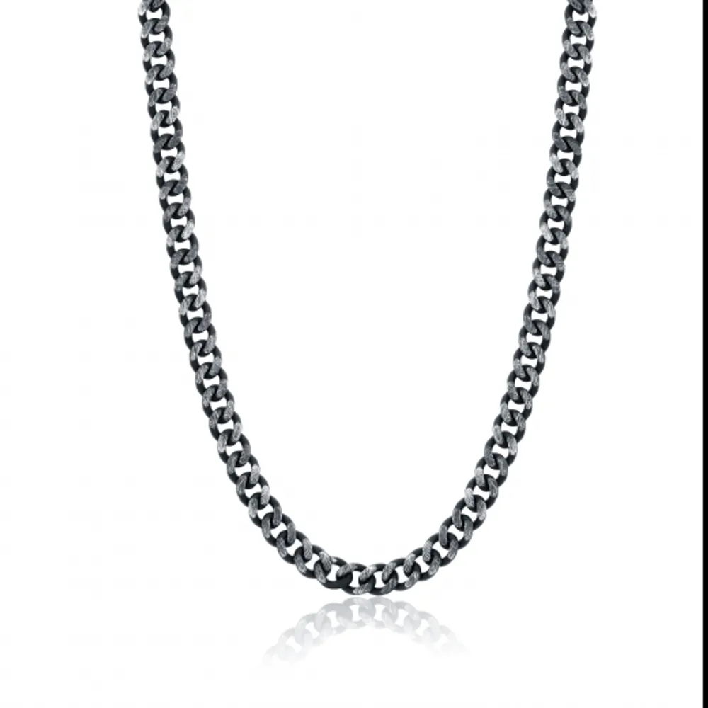 Stainless Steel Med Curb Link Necklace