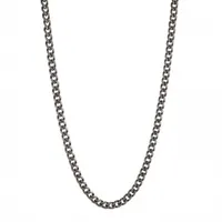 Stainless Steel 22" Curb Link Gun Necklace