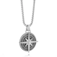 Stainless Steel North Star Box Pendant