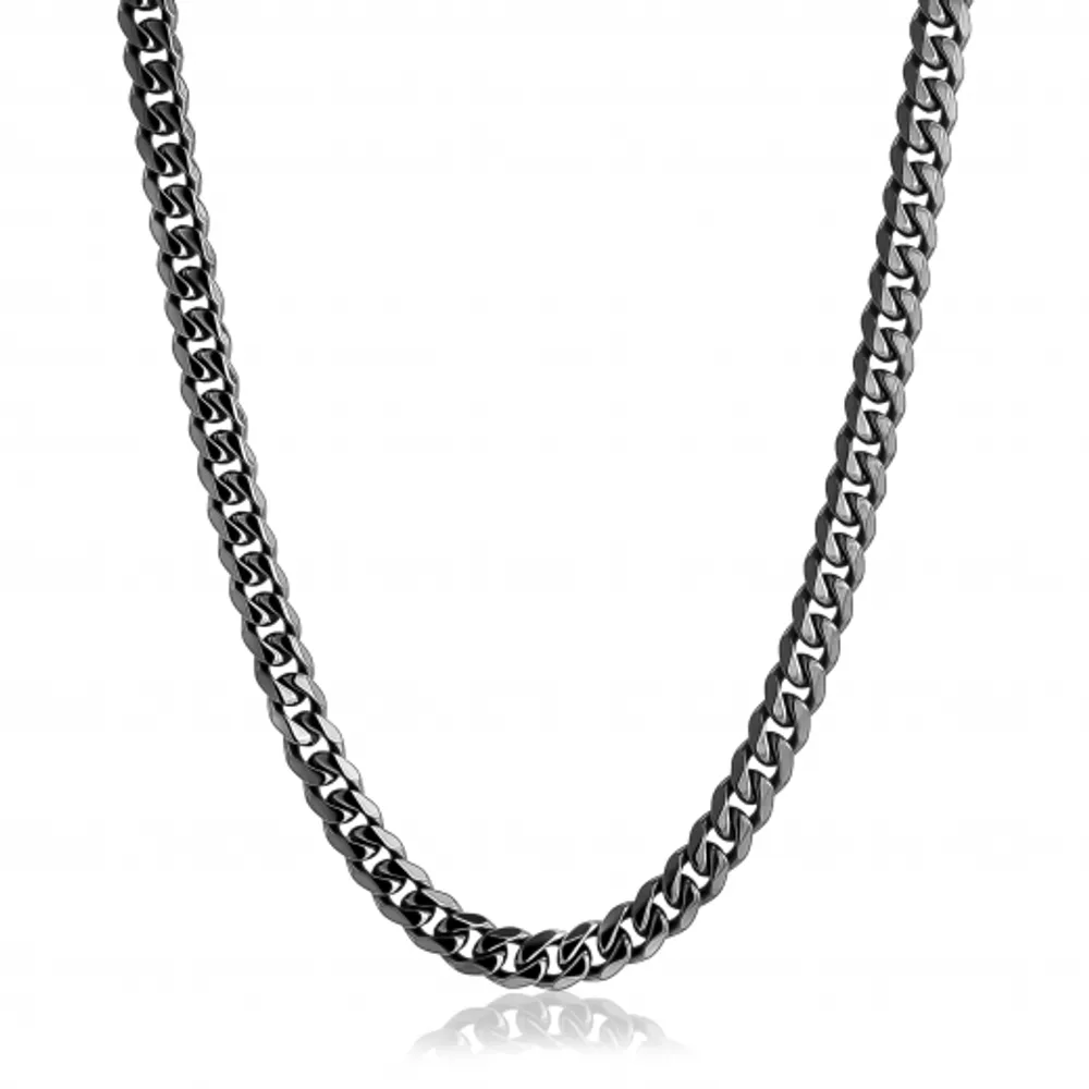 Stainless Steel Gun 7.7 mm 24" Cuban Chain