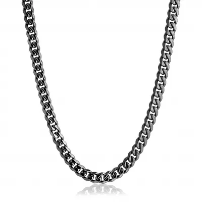 Stainless Steel Gun 7.7 mm 24" Cuban Chain