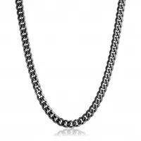 Stainless Steel Gun 7.7 mm 24" Cuban Chain