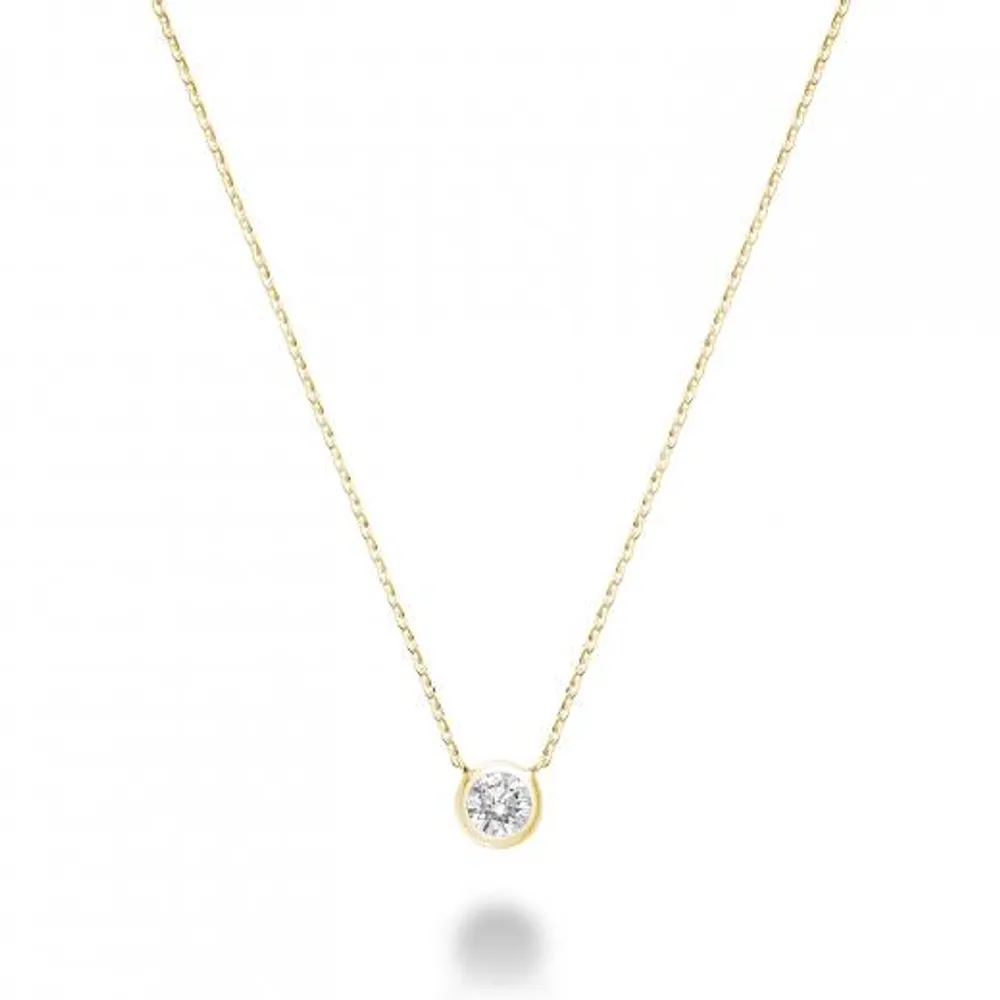 Les Bijoux 10K Yellow Gold 0.13CTW Diamond Necklace