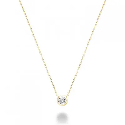 Les Bijoux 10K Yellow Gold 0.13CTW Diamond Necklace