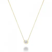 Les Bijoux 10K Yellow Gold 0.13CTW Diamond Necklace