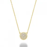 10K Yellow Gold 0.07CTW Diamond Pendant